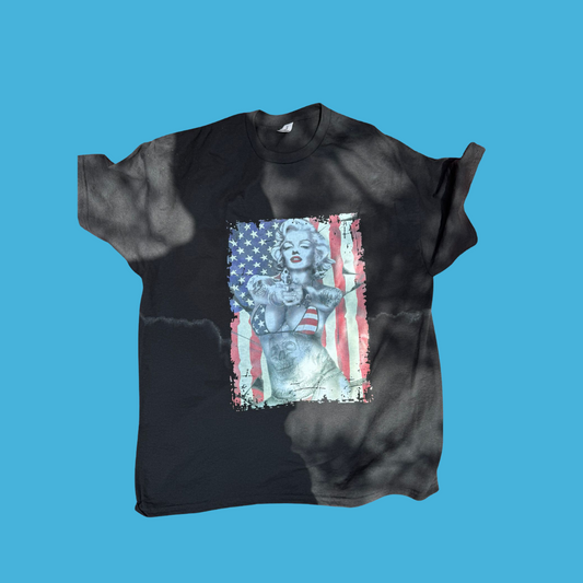 Marilyn Monroe American Flag T-Shirt