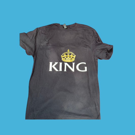 Black King T-Shirt with Crown