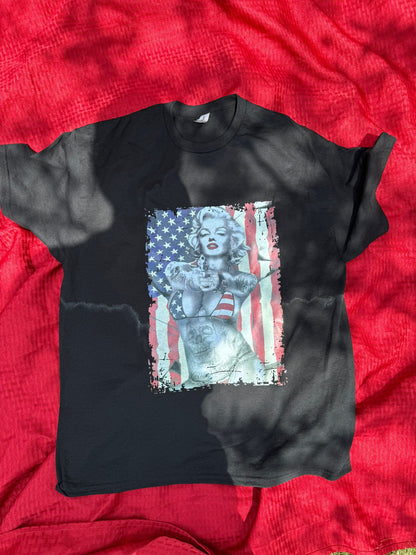 Marilyn Monroe American Flag T-Shirt