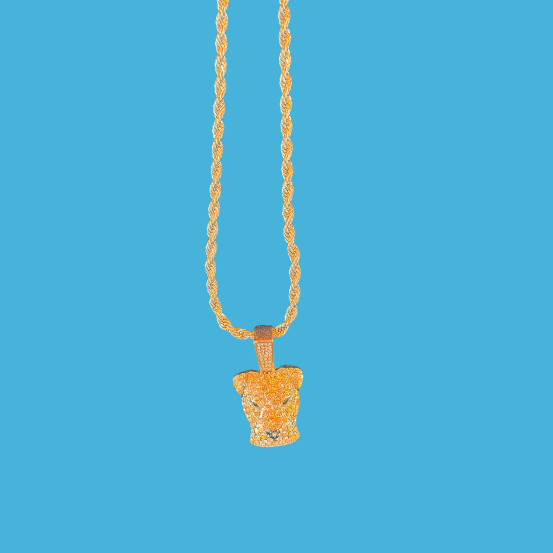 Panther Head Pendant Necklace